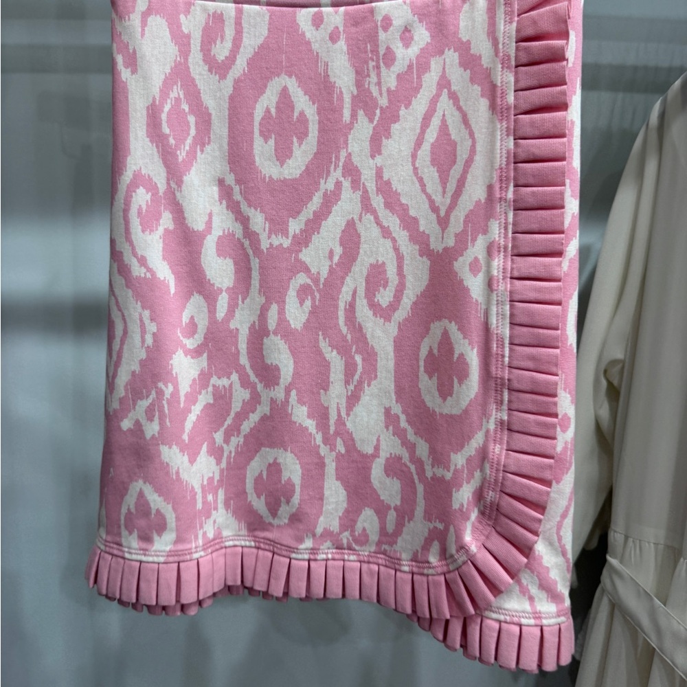 Spartina 449 Pink and Cream Patterned Throw
